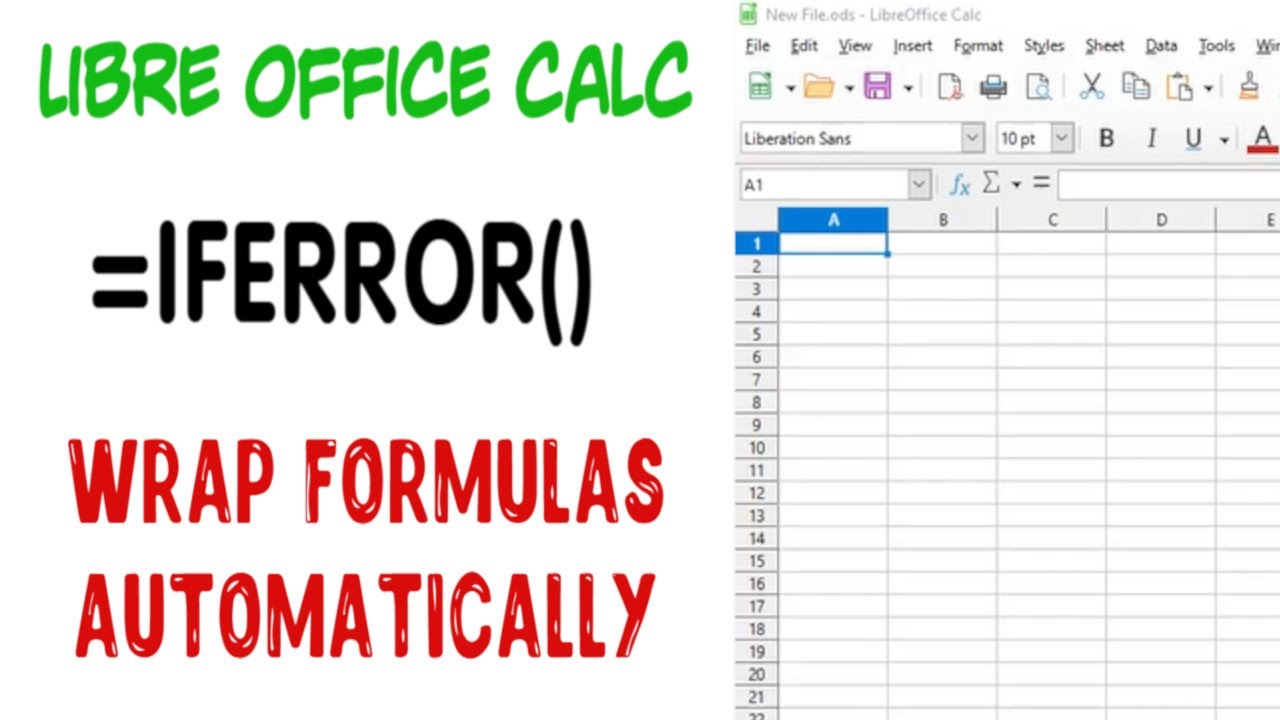 Bulk Insert IFERROR to Existing Formulas - Quick & Simple | LibreOffice Calc