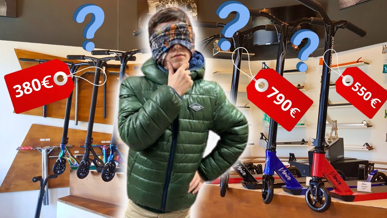 ACHETER UNE TROTTINETTE LES YEUX BANDÉS !!