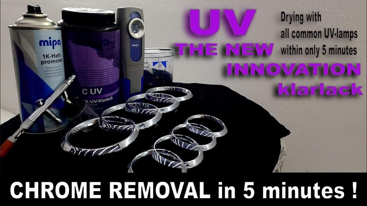 Car Chrome Delete -Test UV Klarlack