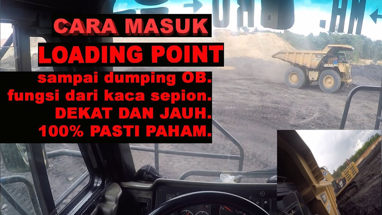 cara mundur masuk loading point kusus pemula OHT 777