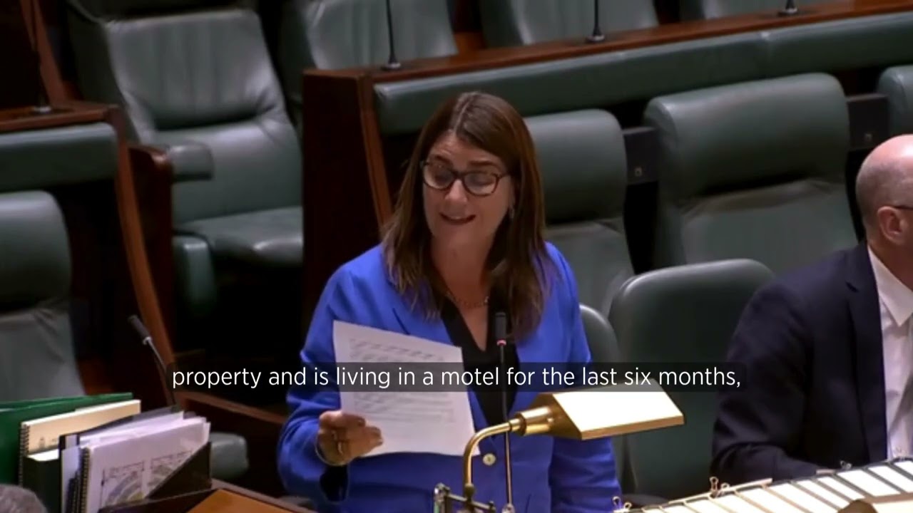 Campaigning for housing for the Bowen family
