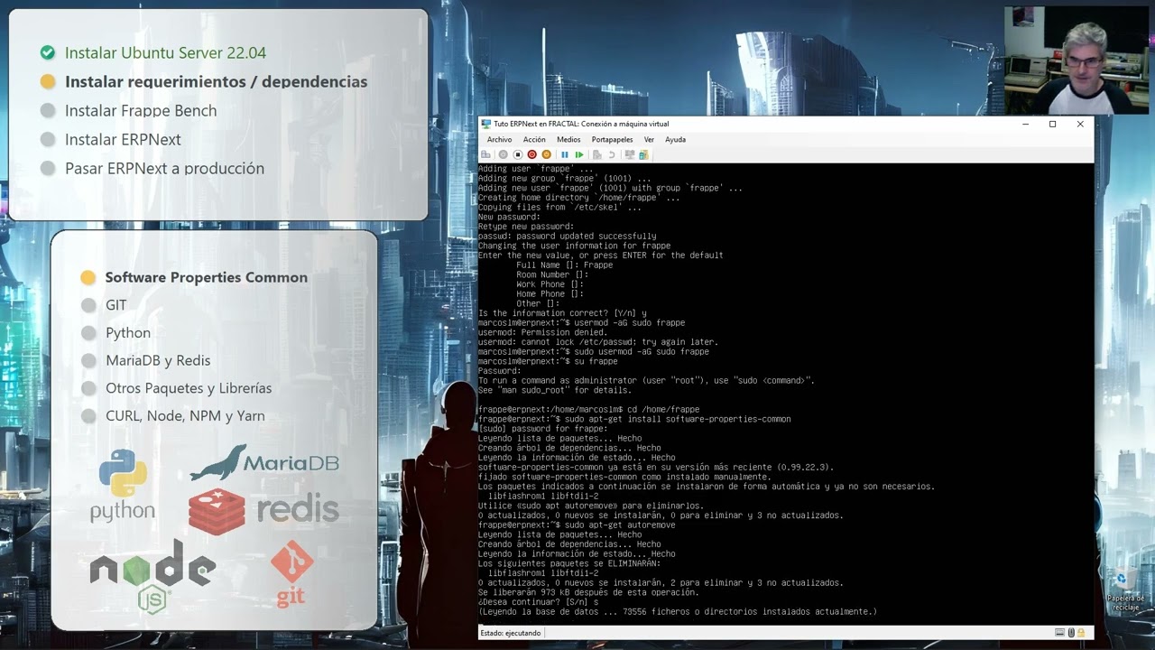Cómo Instalar ERPNext 14 en Ubuntu Server 22.04 - Tutorial paso a paso
