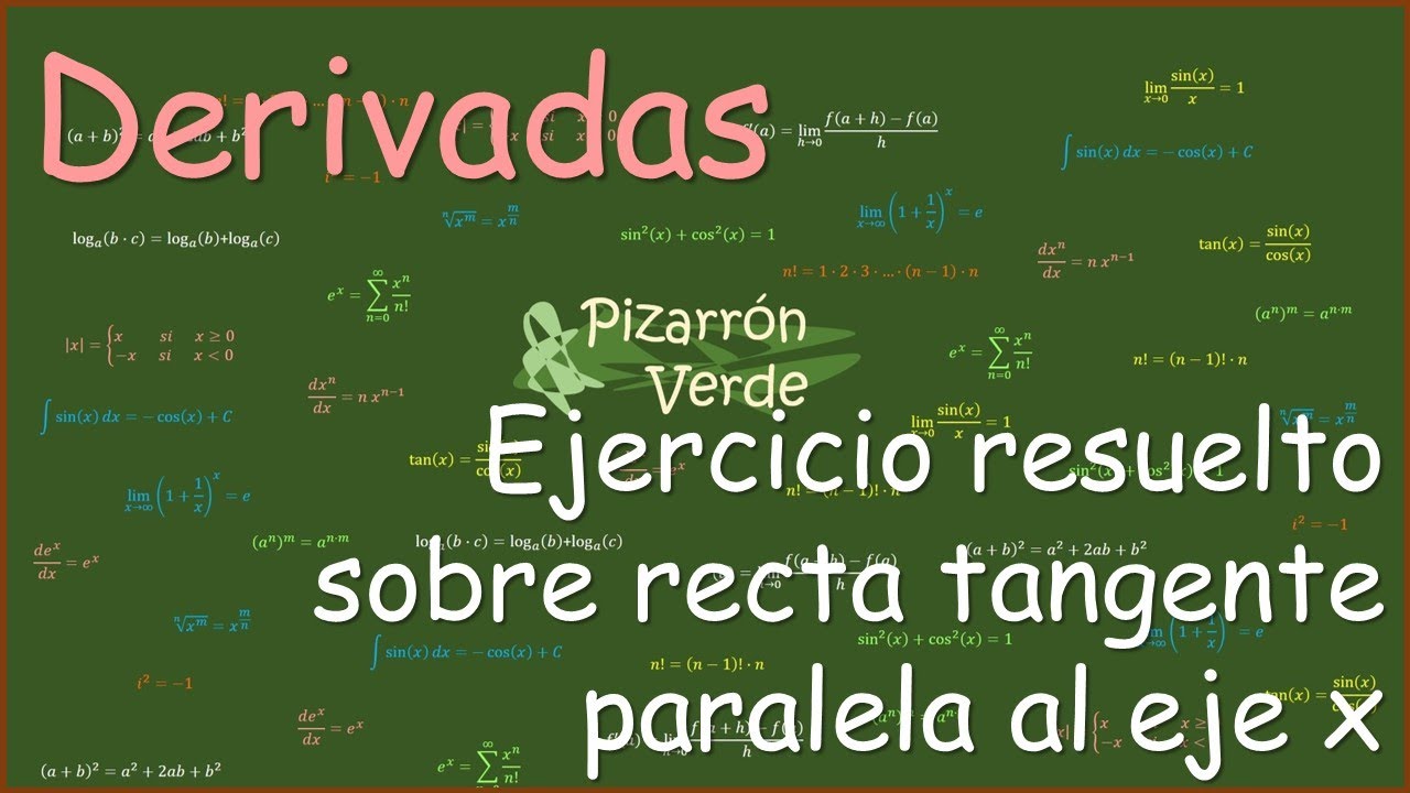 Derivadas: Ejercicio resuelto sobre recta tangente paralela al eje x