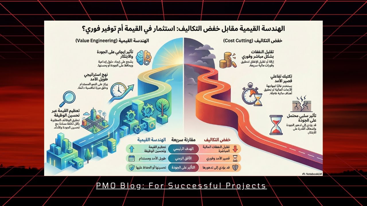 الهندسة القيمية مقابل خفض التكاليف – الفرق الحقيقي و5 أمثلة عملية للنجاح المستدام 🚀
