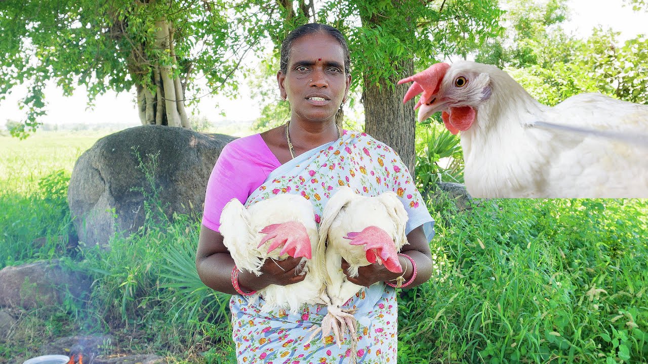 తెలంగాణ స్టైల్ లో జుట్టుకోడికూర || Telangana Style Juttu Kodi Kura || Village Style Chicken Curry