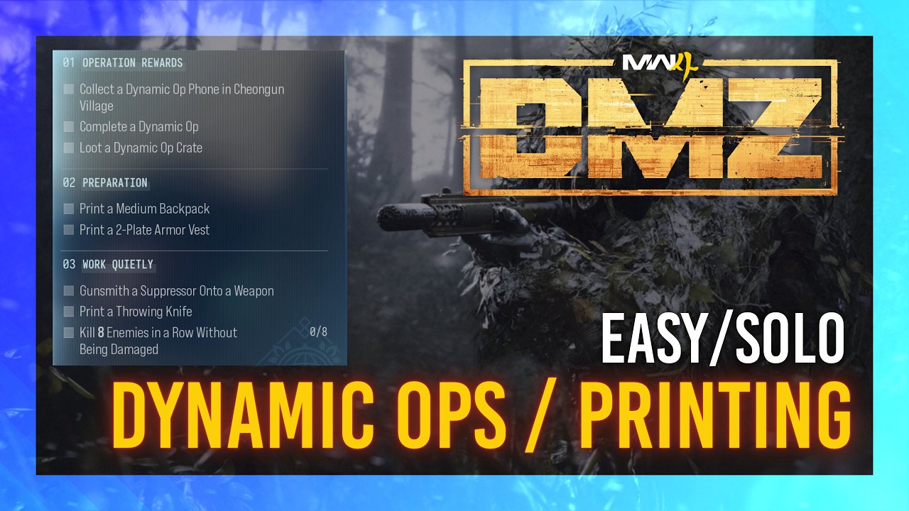 Гайд по динамическим операциям и крафту | Прохождение миссий DMZ в MW3