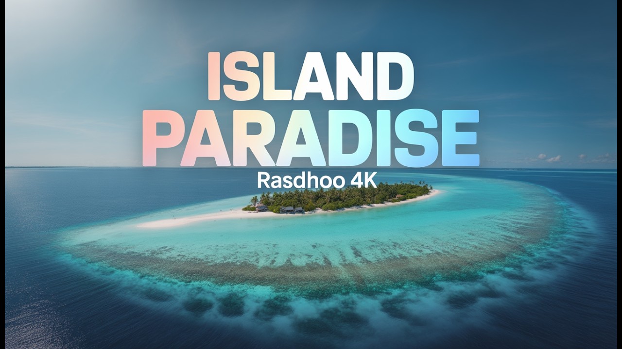 Расду, Мальдивы, в формате 4K | Тропический островной рай и кристально чистая вода