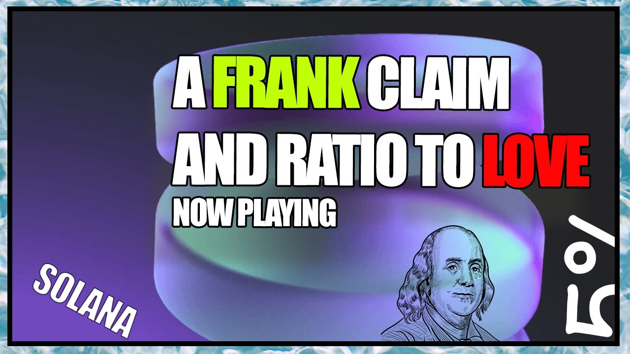 Let's all be Frank. Solana to 1,000 USD? Five percent of a ratio to love.