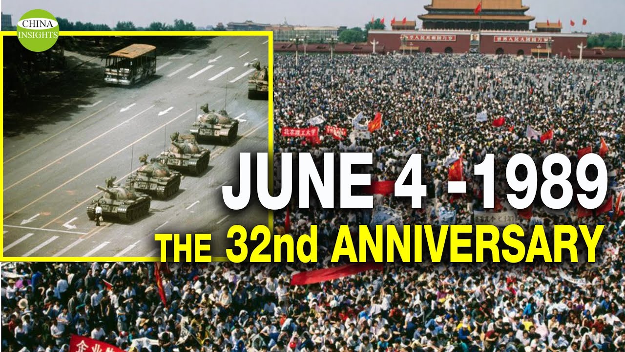 Footage of Tiananmen Square protests and crackdown on its 32nd anniversary/Events-Hong Kong -Taiwan