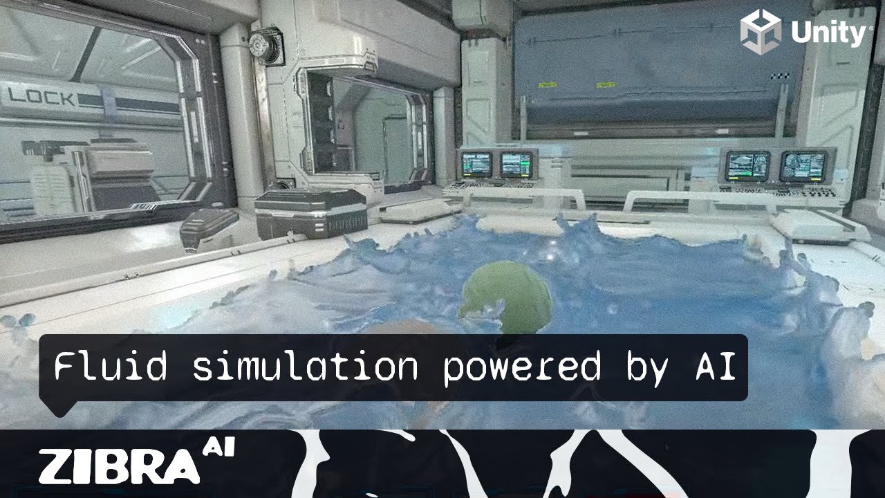 Real-time realistic liquid simulation Unity3D Demo. Zibra Liquids