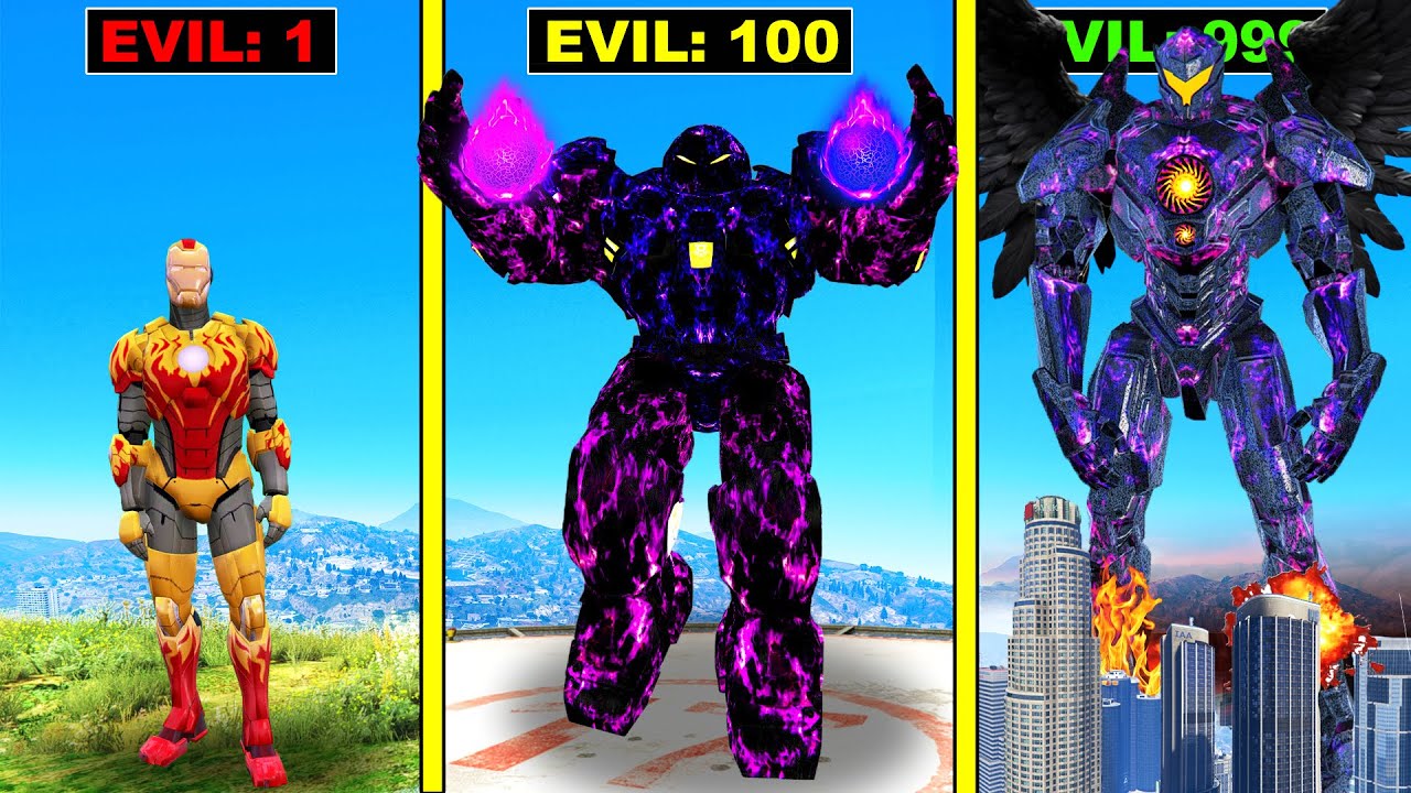 Upgrading IRON MAN to EVIL IRON MAN in GTA 5!