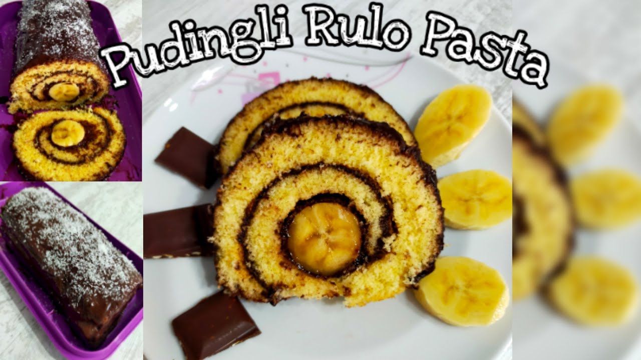 Pudingli Rulo Pasta-Yumuşacık keki ile yemelere doyamayacağınız lezzetli bir tarif #pratik#ekonomik