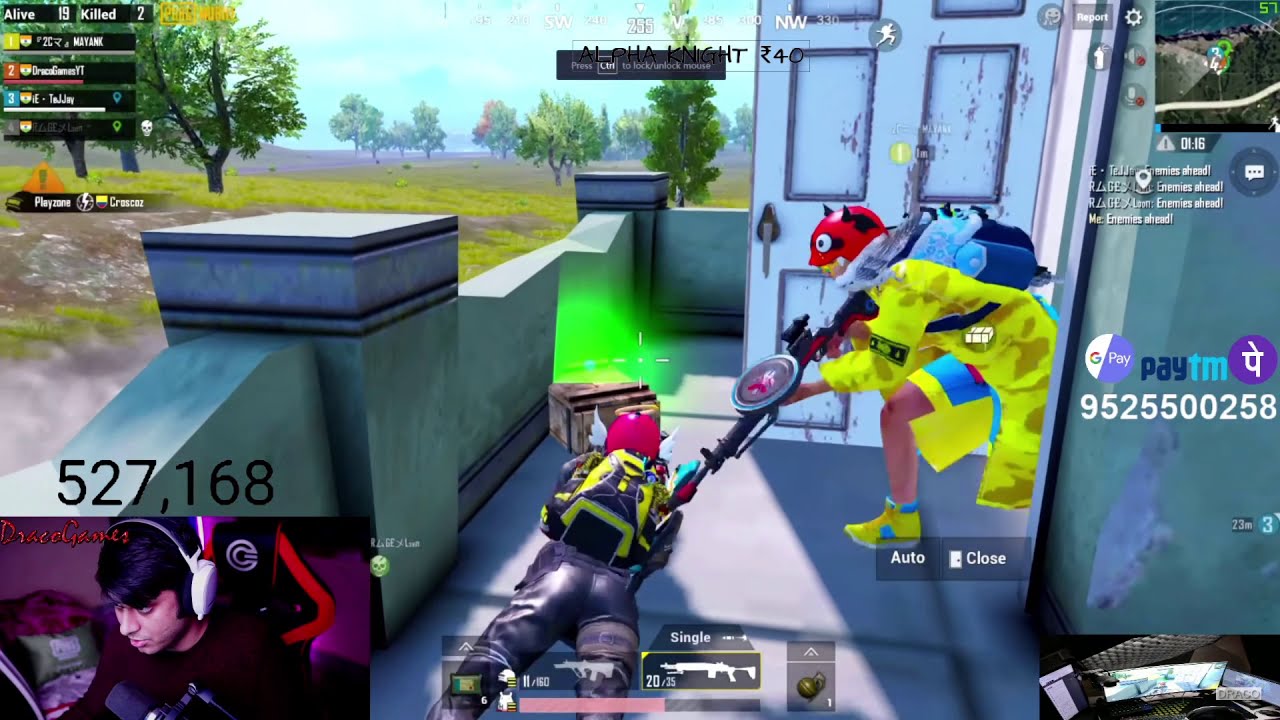 Speed  Hacker Vs DracoGames  | Amazing Thriller of a PUBG Mobile Match
