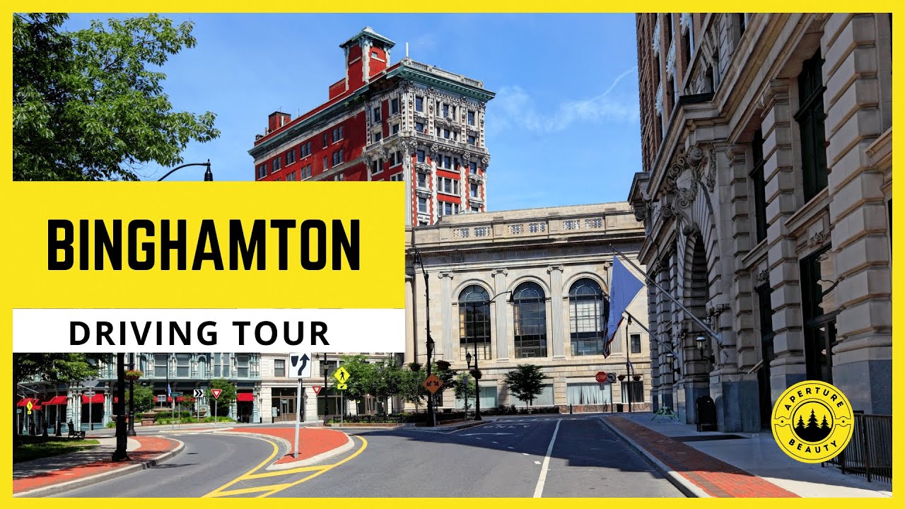 Driving Tour of Binghamton - New York, USA