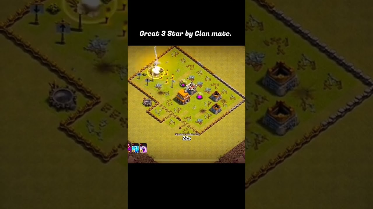Clash of clans Best War Attack Strategy | Clash of clans |  #shorts #clashofclans