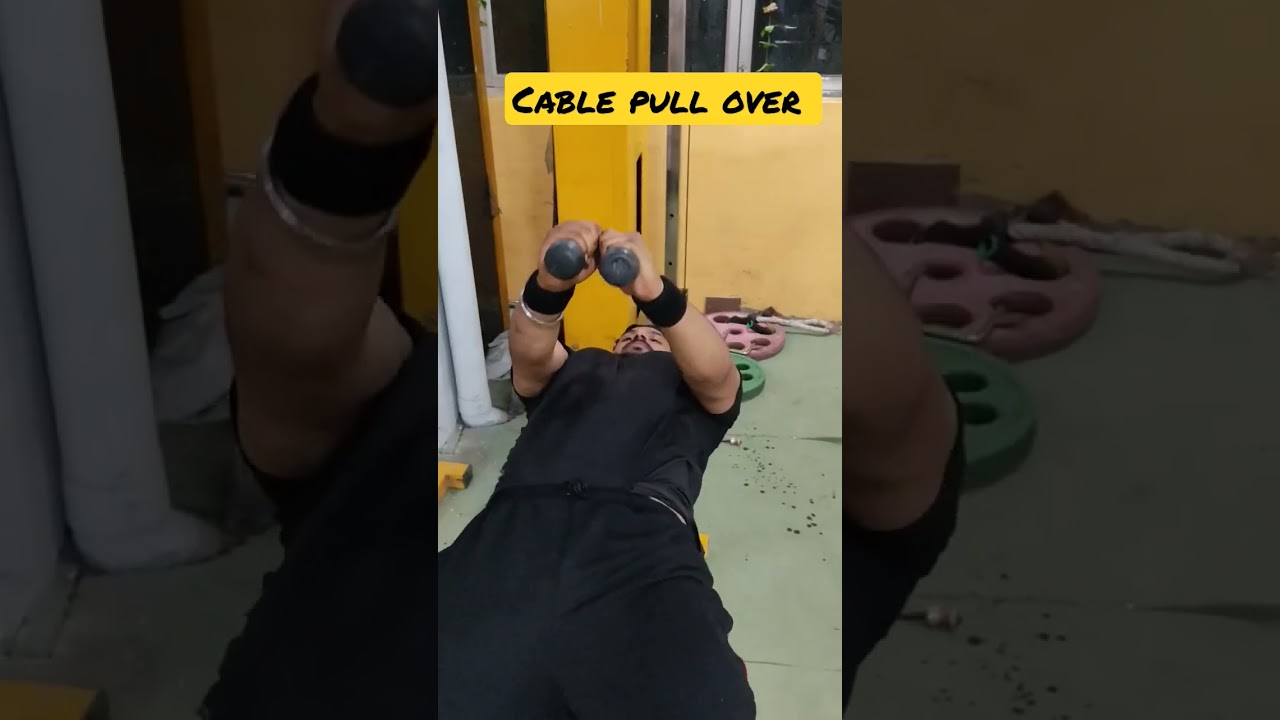 PULLOVER WITH CABLE CHEST WORKOUT 💪