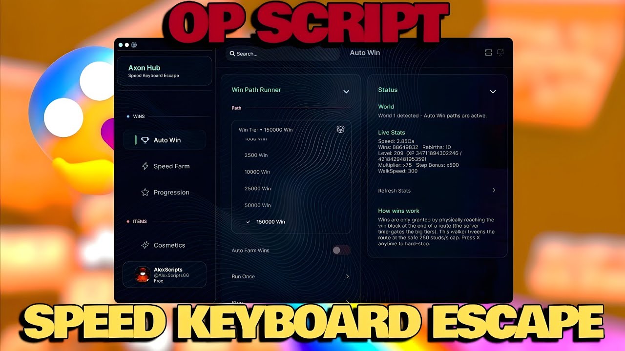 1+ Быстрый скрипт для выхода из игры с клавиатуры &bull; АВТОМАТИЧЕСКАЯ ПОБЕДА, РАЗБЛОКИРОВКА ИГРОВОГО...