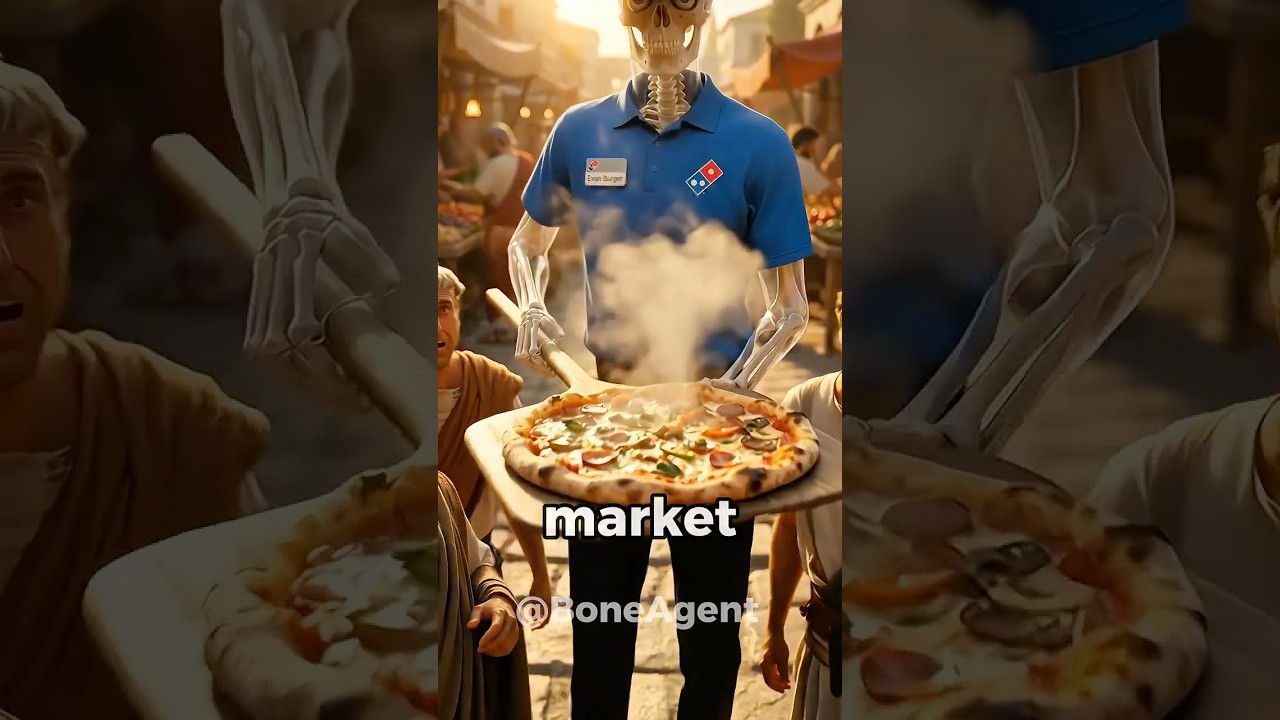 А что, если бы вы привезли пиццу Domino's в Древний Рим? 🤔🍕