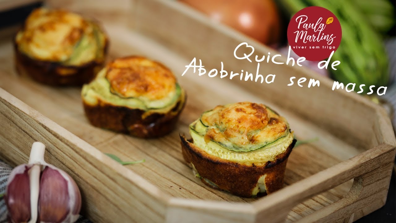 Quiche de Abobrinha sem Massa | Viver sem Trigo por Paula Martins