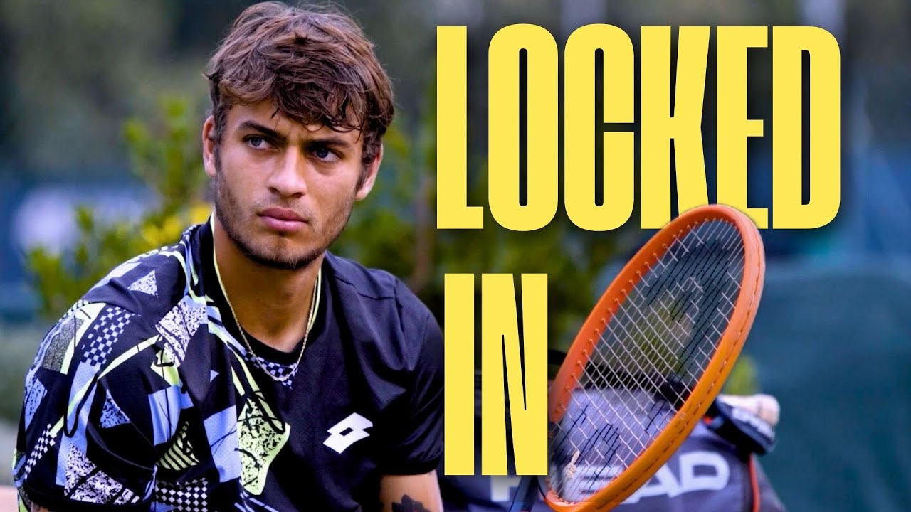 Flavio COBOLLI LOCKS IN moments before the MATCH