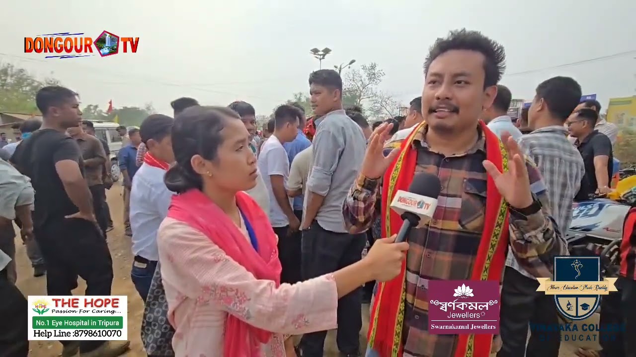 YTF James Debbarma Lembuchara Bike Rally TTAADC Election no twi kok Kwcharmung