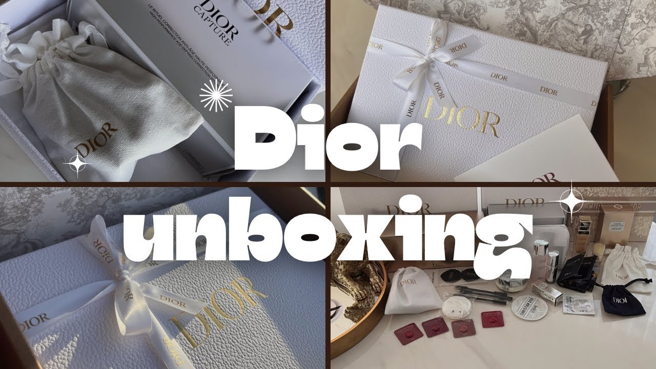 ASMR DIOR UNBOXING | DIOR BEAUTY HAUL & FREEBIES #diorbeauty #asmr #asmrunboxing #diorunboxing ​