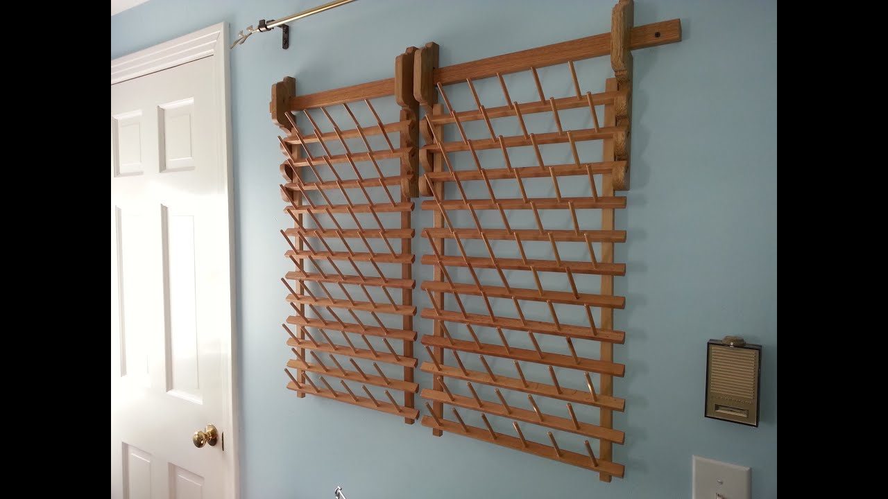 Building a Custom Wall Mount for a Thread Rack
