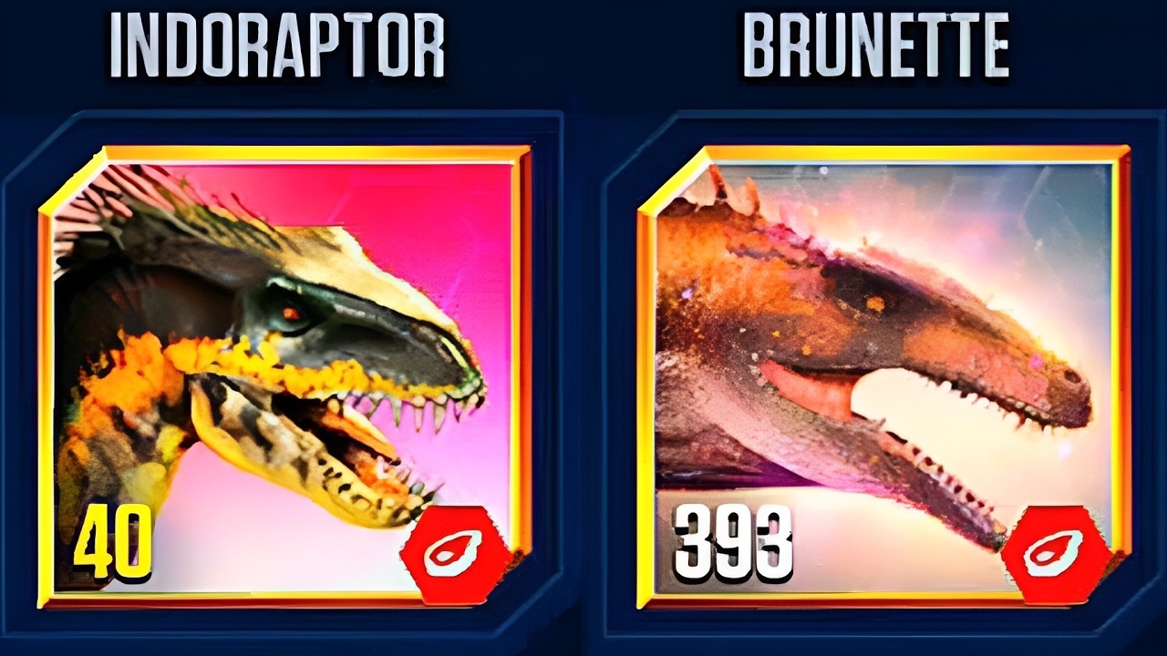 INDORAPTOR VS BRUNETTE TERRESTRIAL TOUR VIP | JURASSIC WORLD THE GAME