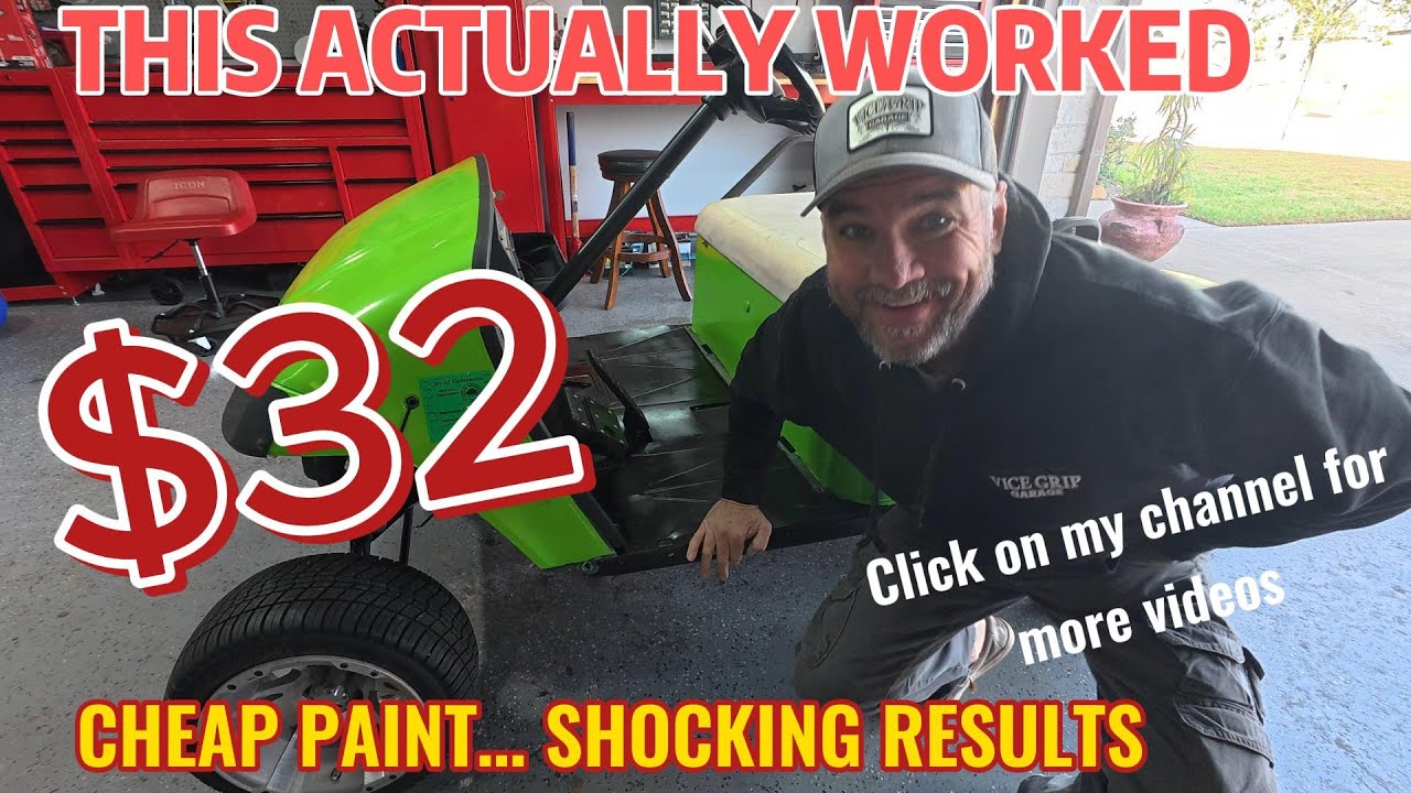 DIY Golf Cart Paint Job Cheap Rattle Can Paint Job That Actually Worked