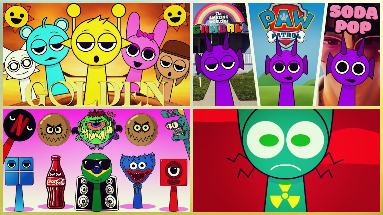 Incredibox Sprunki vs Montagem Miau vs New Sprunki oc mega Compilation vs Sprunki Durple