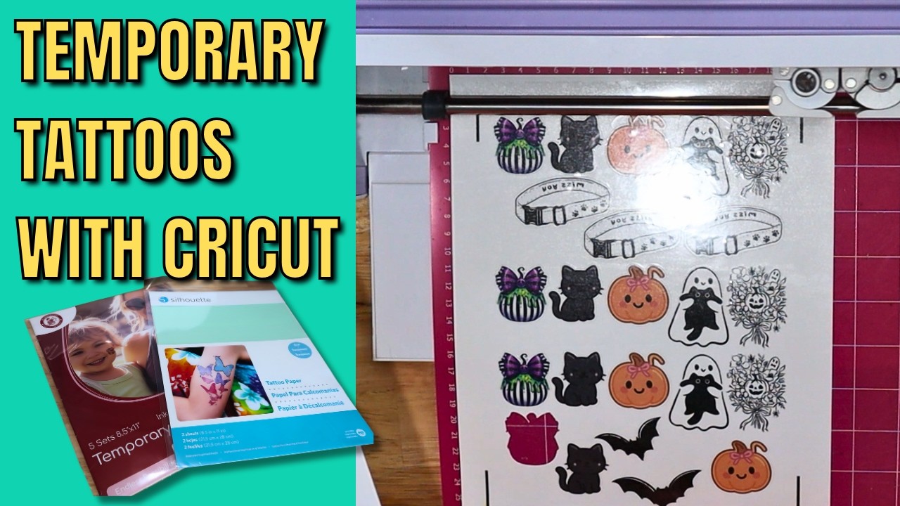 How to Make DIY Temporary Tattoos with Cricut | Easy Tutorial