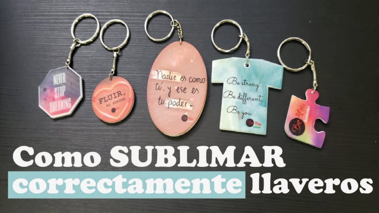Como SUBLIMAR llaveros de la forma correcta- Vídeo tutorial en español