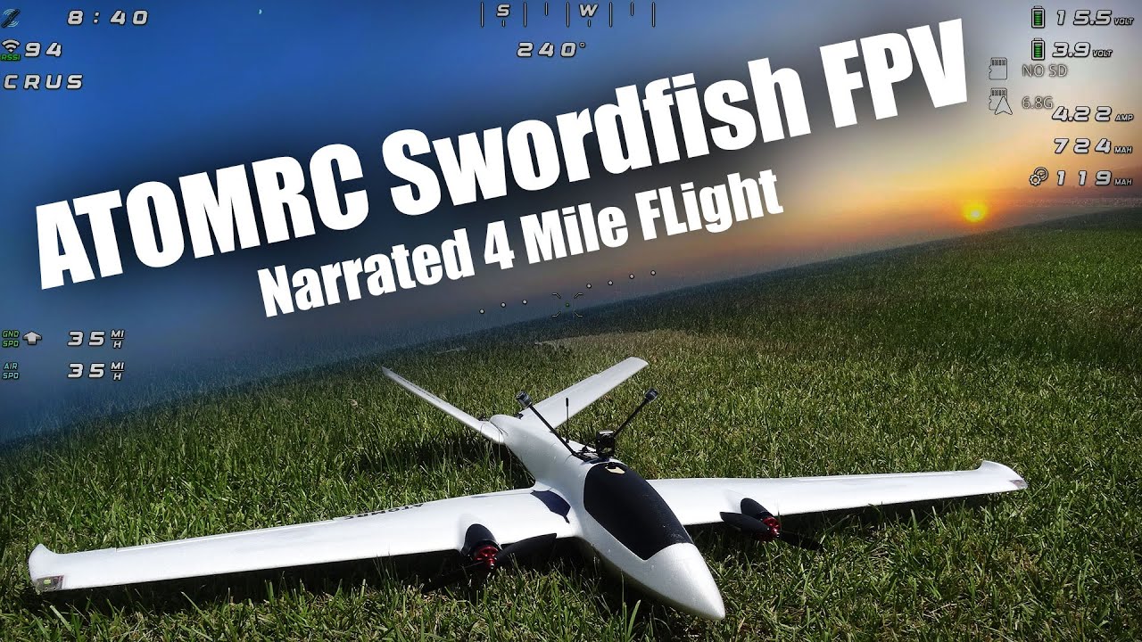 Atom R/C Swordfish Narrated FPV Flight