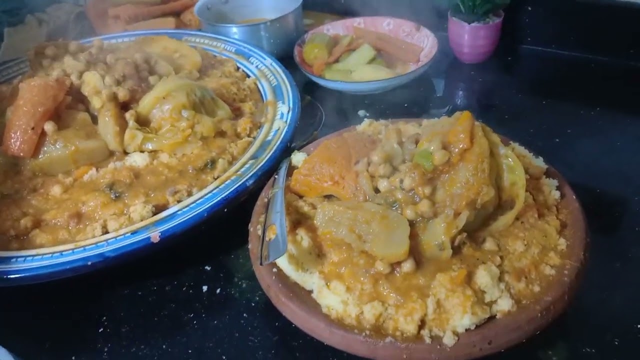 كسكسو على حقو و طريقو بطياب تقليدي 