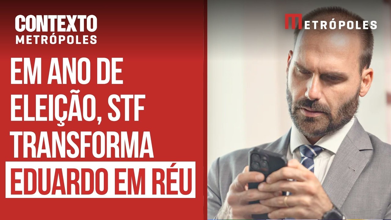 STF formaliza ação penal que torna Eduardo Bolsonaro réu por coação