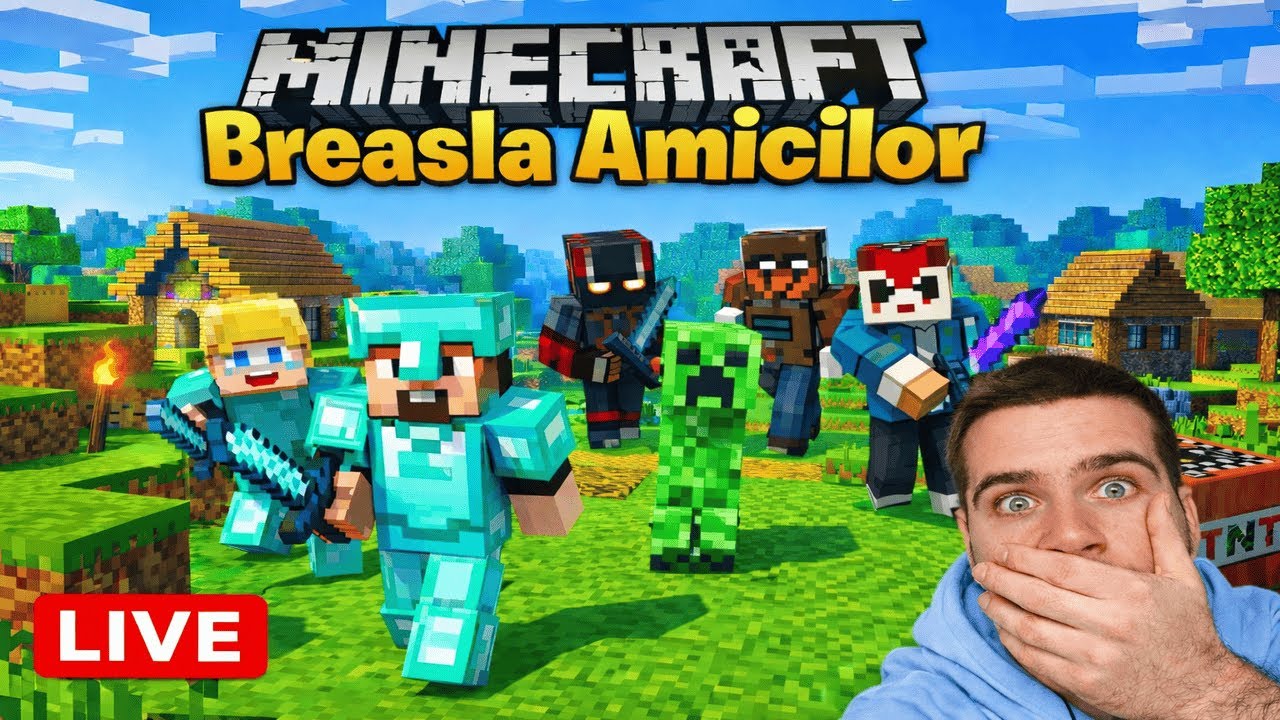 Minecraft LIVE - Breasla Amicilor - Continuam lucrul la baza mea!