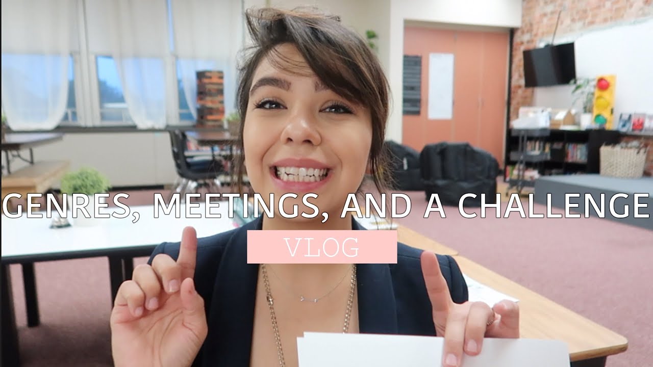 Genres, Meetings and a Challenge | Teacher Vlog