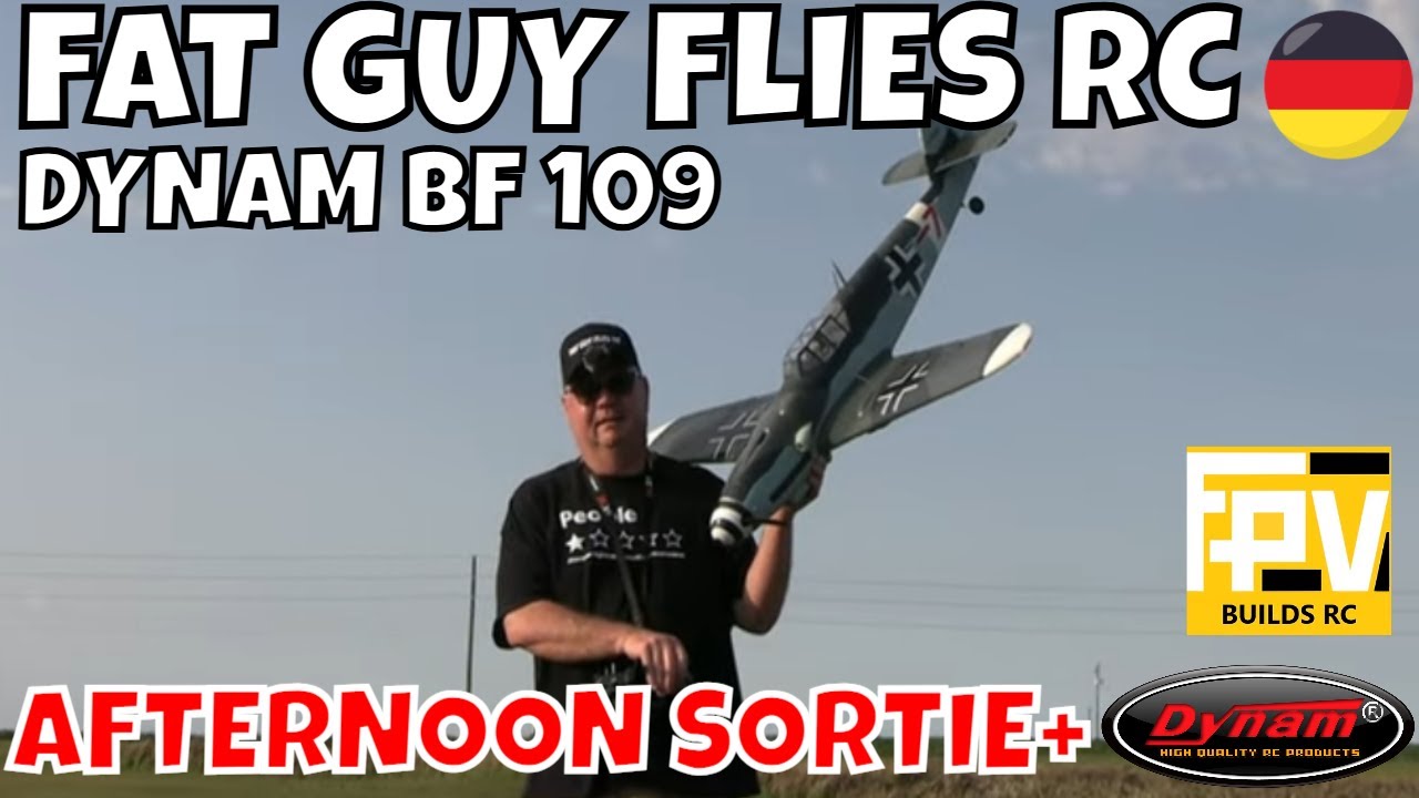 DYNAM ME BF -109 AFTERNOON SORTIE+BONUS FLIGHT by FGFRC #aviation #rc