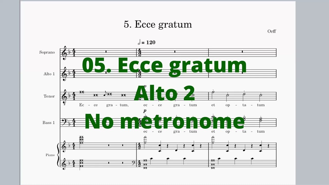 A2 - 05. Ecce Gratum