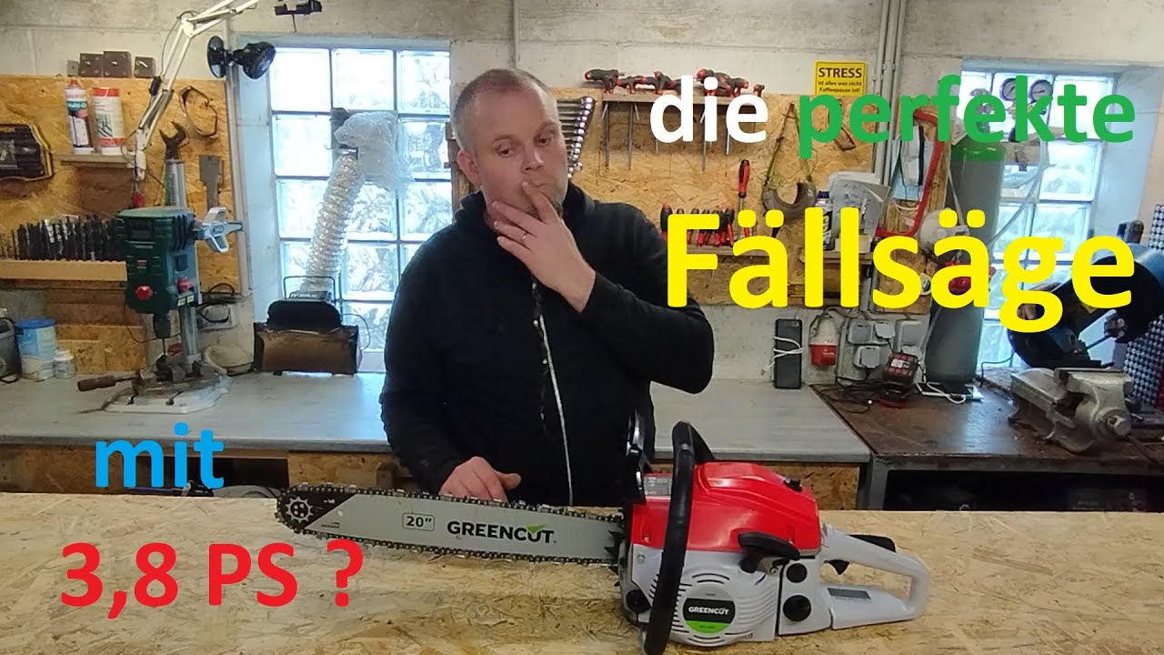 Greencut GS620X - die perfekte Fällsäge mit 62cc 3,8 PS für unter 150€? Der große Testbericht