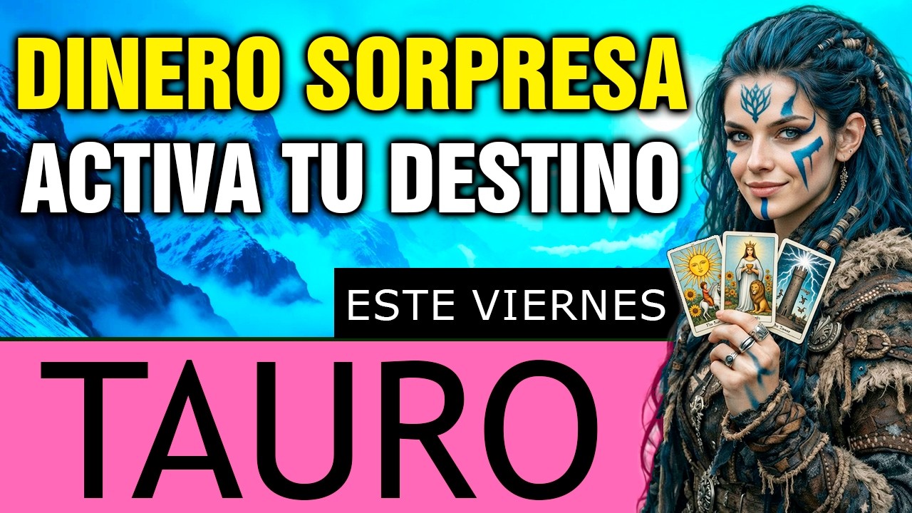 Tauro 😲 EL DINERO APARECE donde NADIE MIRABA… y TU VIDA GIRA 💸(viernes)