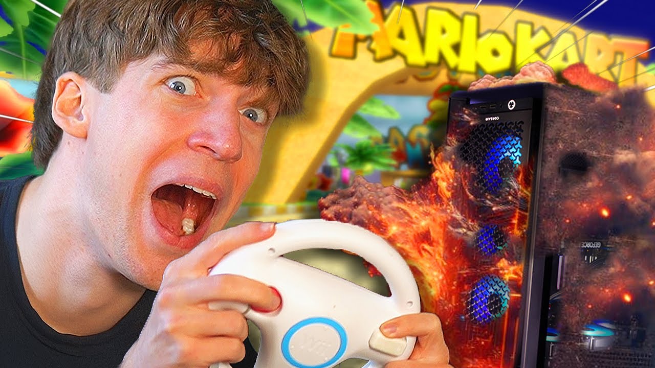 PC ZERSTÖRT wegen MARIO KART WII CHALLENGE?!