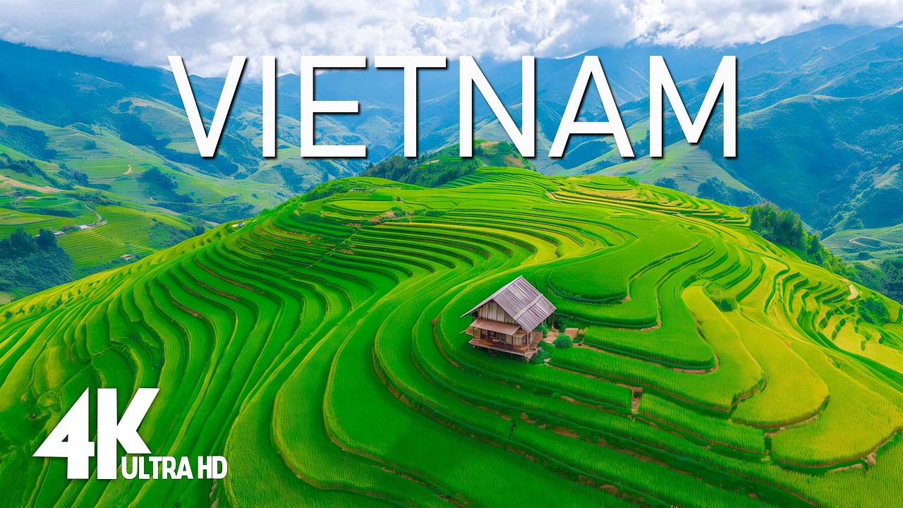 Vietnam Relaxation Film 4K - Peaceful Relaxing Music - Nature 4k Video UltraHD