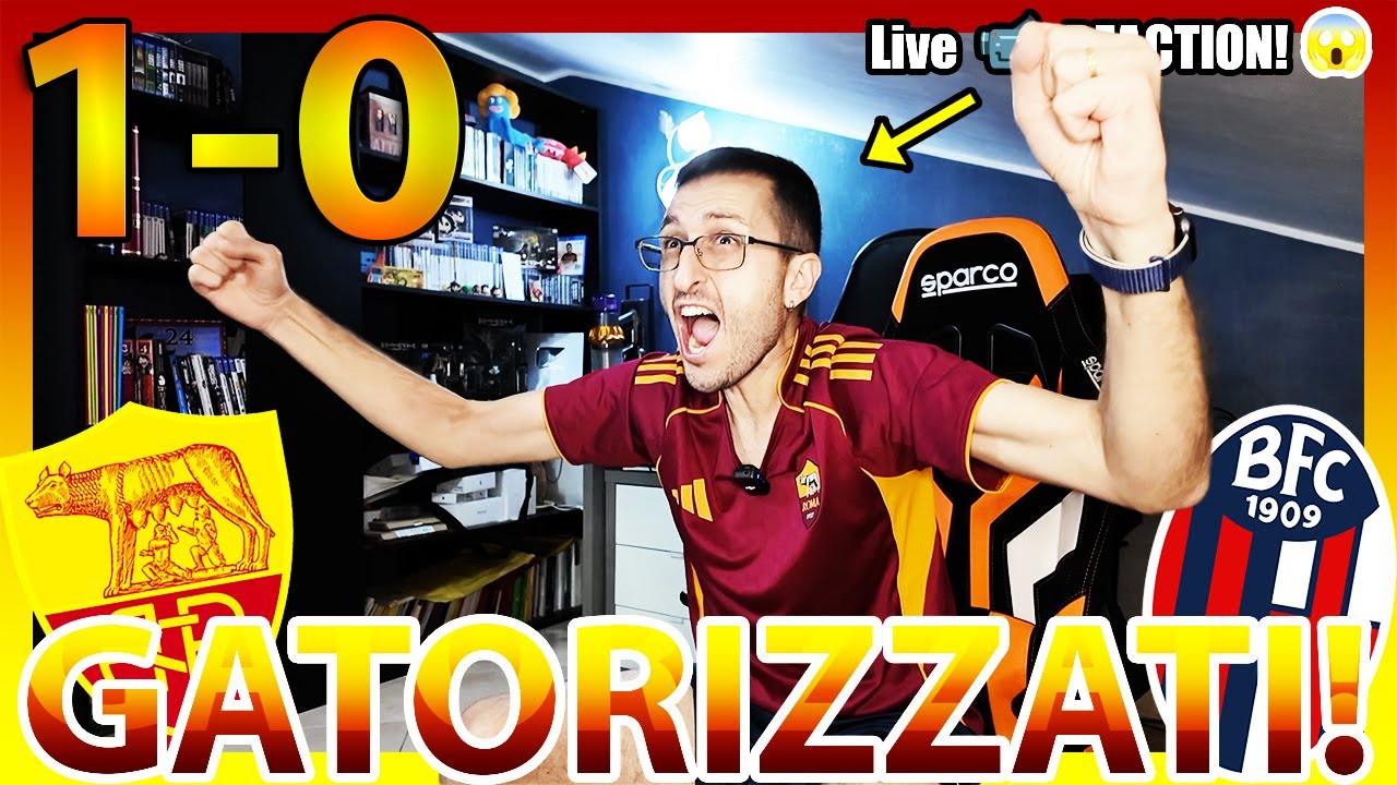 🥴 GATORIZZATI‼️ ROMA-BOLOGNA 1-0 [LIVE REACTION]