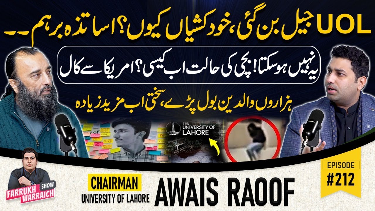 UOL Became a Prison | Teachers Angry | Protests | Exclusive Talk With Awais Raoof | Farrukh Warraich