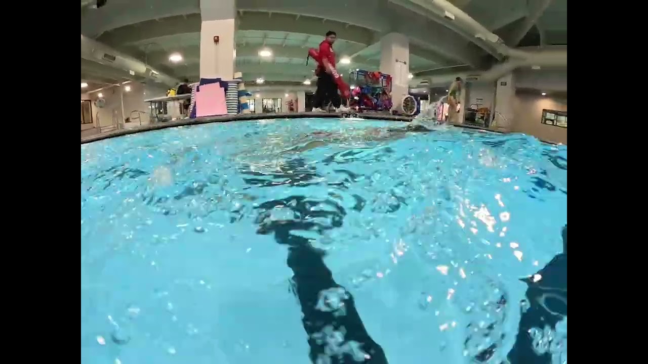 Stella’s 2nd swim test 5 years old  