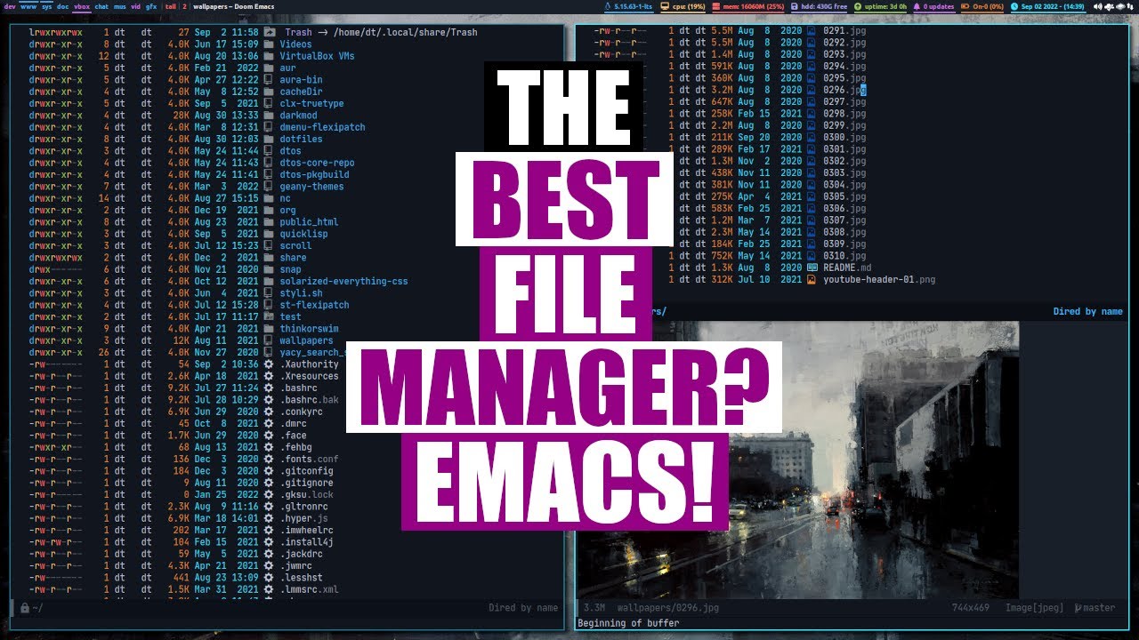 Learn the Basics of the Dired File Manager (Doom Emacs)