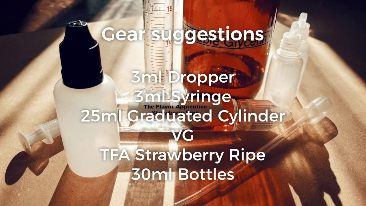 How to DIY Vape e Juice - Using TFA Strawberry Concentrate