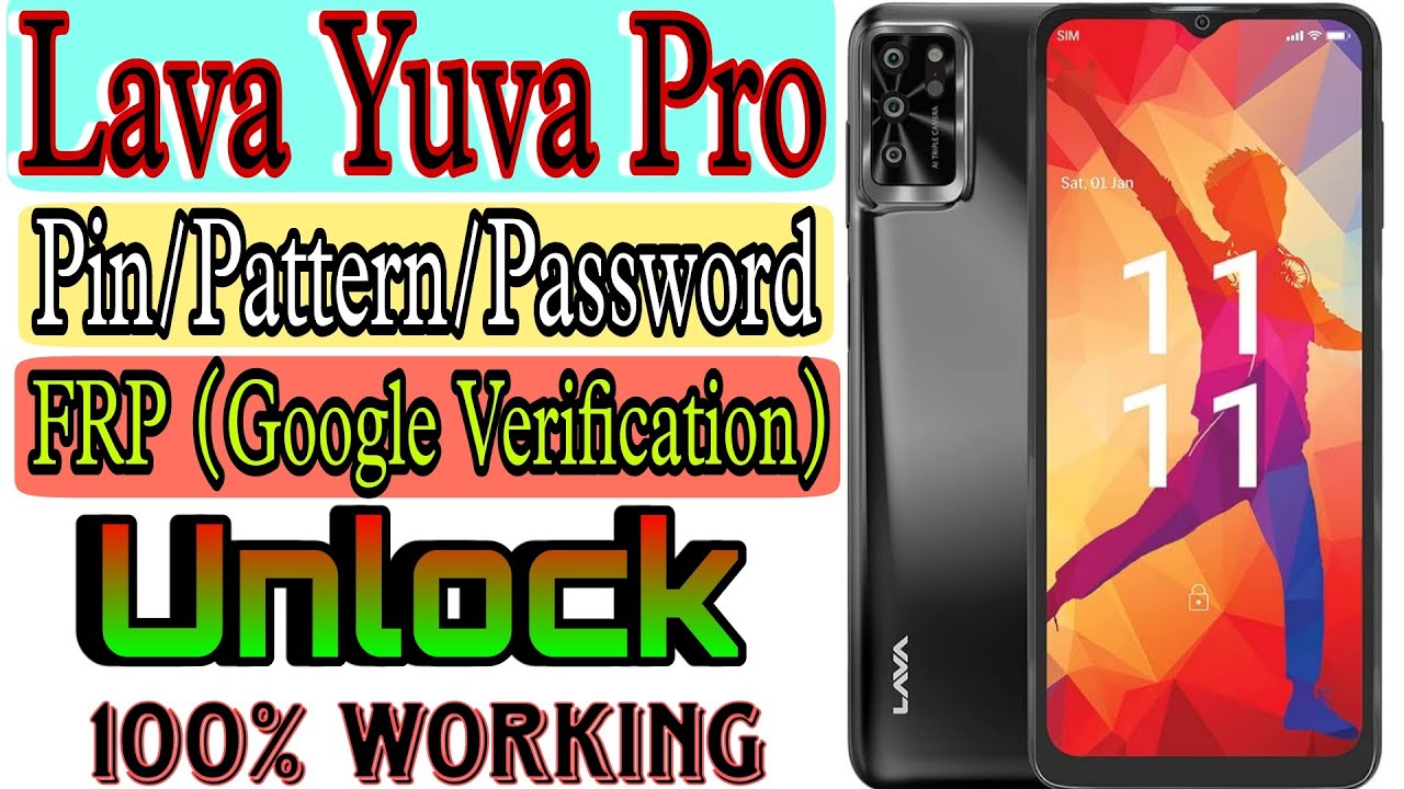 How to Unlock Lava Yuva Pro Pin/Pattern/Password & FRP Lock || Lava LIX402 Hard Reset & FRP Bypass