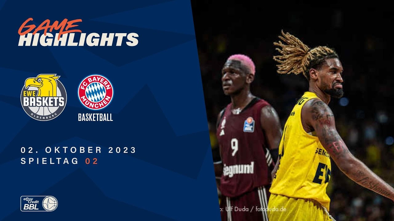 EWE Baskets Oldenburg vs. FC Bayern München Basketball - Game Highlights - Spieltag 02, Saison 23/24
